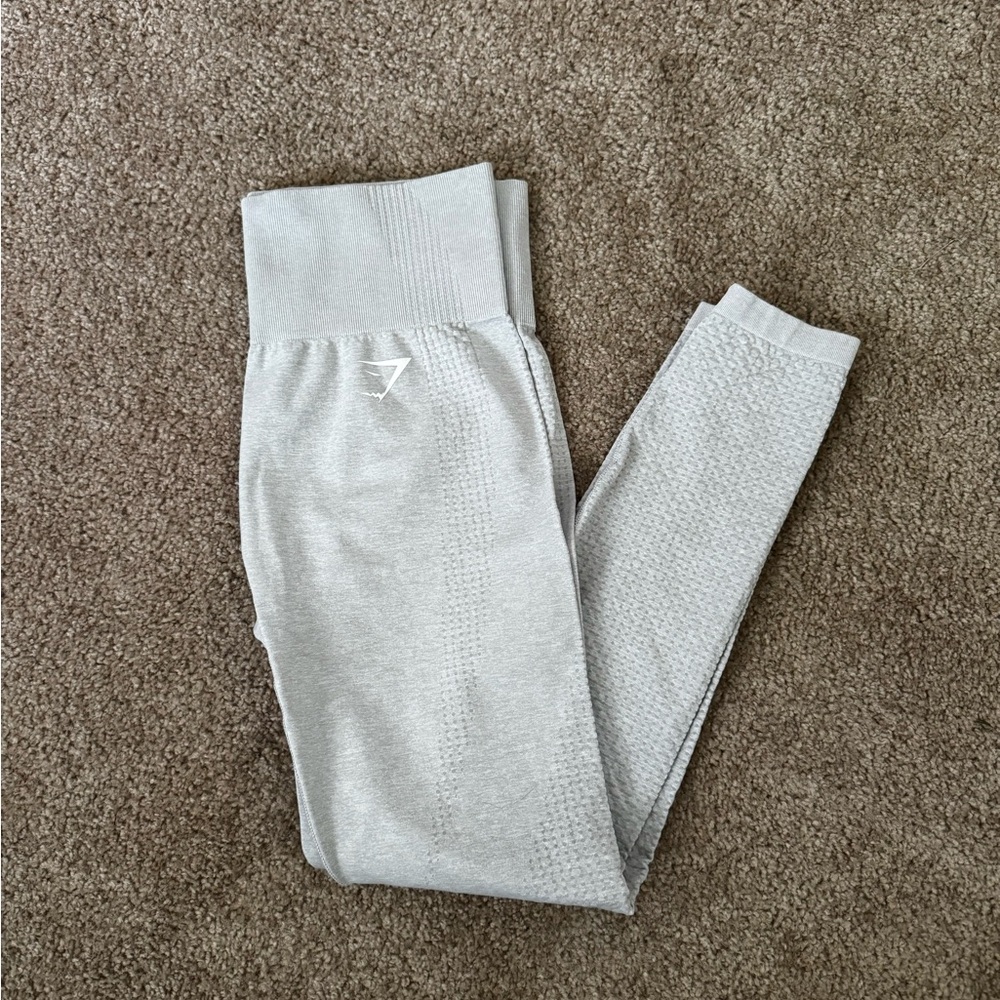 Gymshark Light Gray Kids Leggings